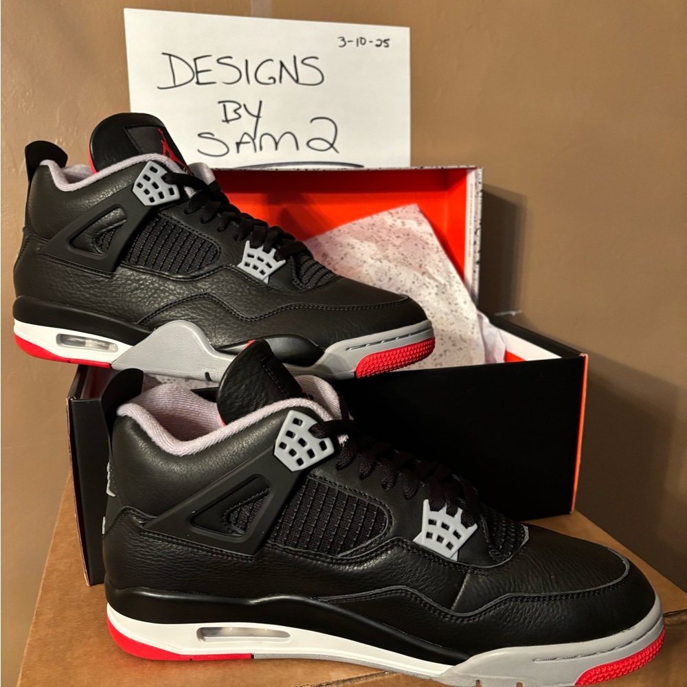 Nike Black and Red Sneakers Classic Design